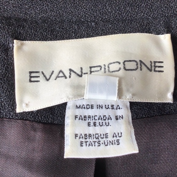 Vintage Evan-Picone worsted wool 4 button USAU made in USA gray blazer. Size 14 - Picture 8 of 10